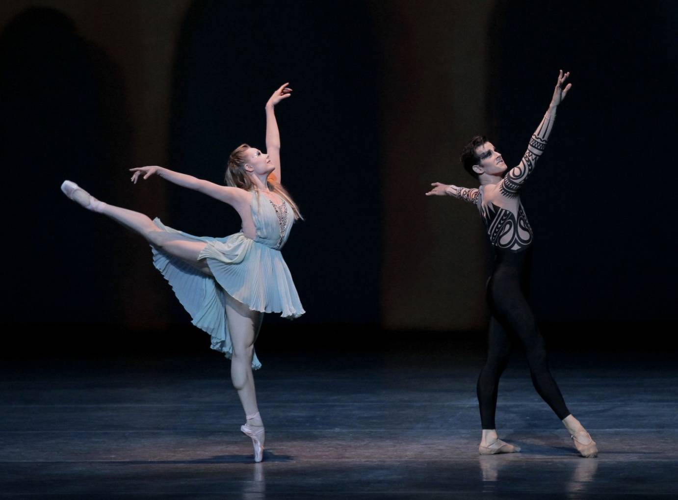 Sara Mearns and Robert Fairchild in Peter Martin's Ocean's Kingdom. Photo: Paul Kolnik.